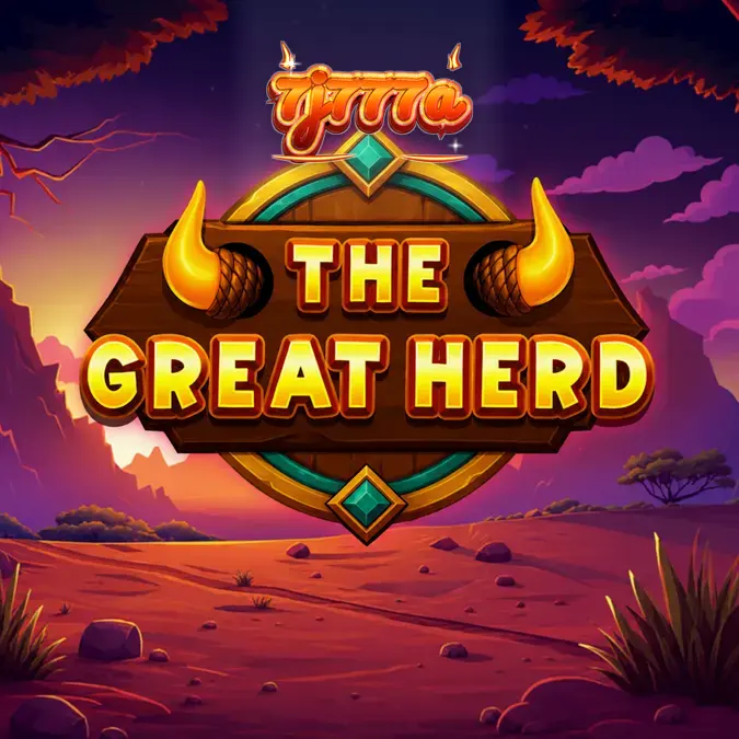 Pemandangan savana Afrika dalam permainan slot The Great Herd